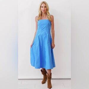FRNCH ALREDA DRESS in BLUE Size Medium